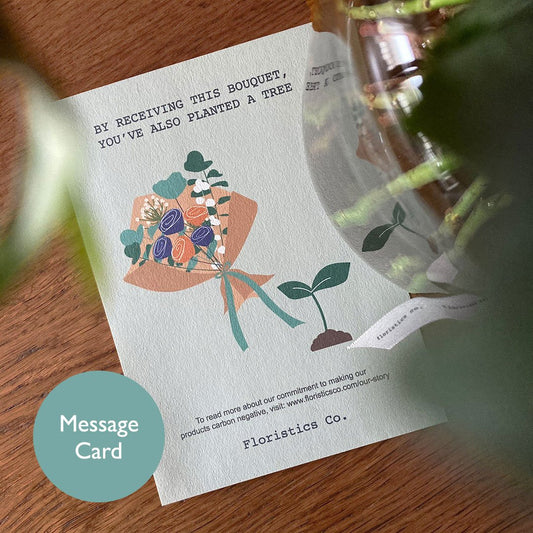 floristics message card pastel crush