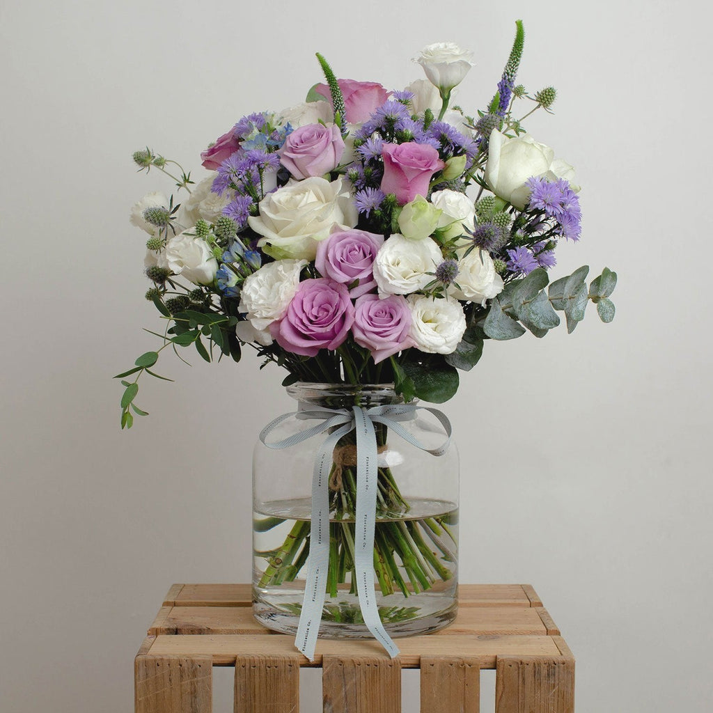 lilac dream bouquet with vase large