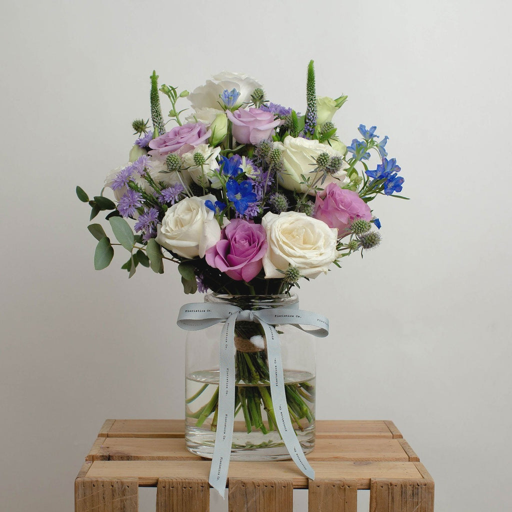 lilac dream bouquet with vase regular